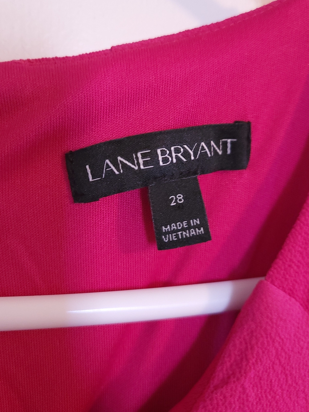 Lane Bryant Crepe Jumpsuit Sleeveless Ruffles Wide Leg Pockets Lined Pink Sz 28 - Picture 8 of 11